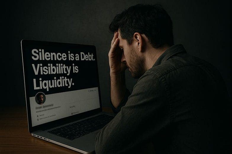 Silence is a Debt. Visibility is Liquidity.
